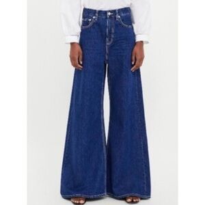 Zara Blue Flare & Wide Leg Jeans